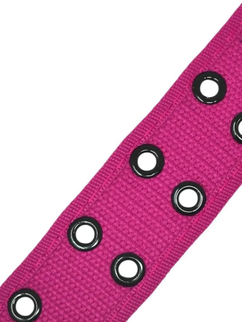 ☔️🔸️Unisex Hot Pink Canvas Double Grommet Belt Small
